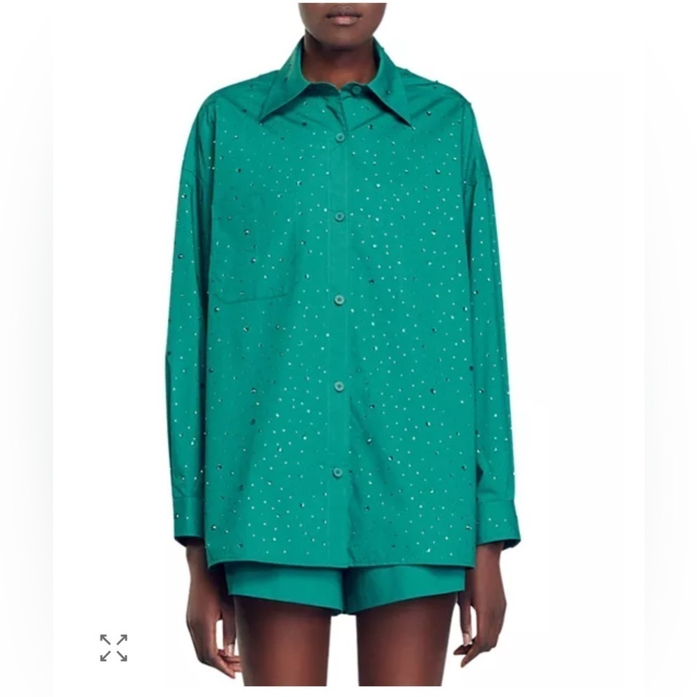 Sandro
Argentine Rhinestone Shirt small